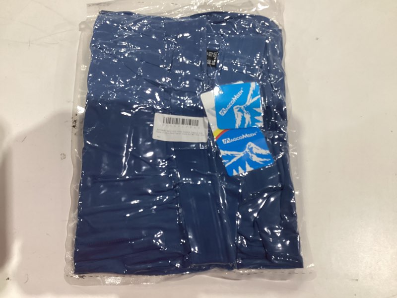 Condition photo showing New/Like New for MAGCOMSEN Men's Golf Pants Stretch Joggers with Zipper Pockets Work Casual Slack for Men Blue Grey 38