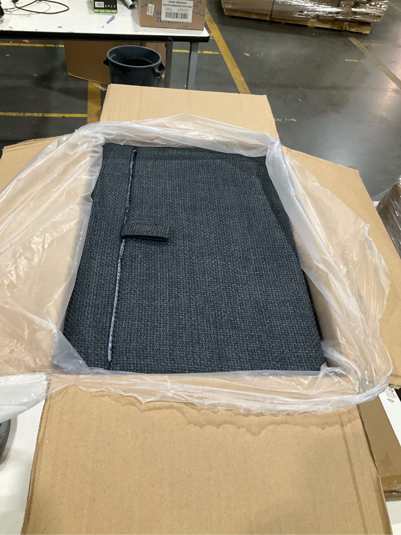 Condition photo showing Good Condition for 17.13" h dog stairs for small dogs, 2-in-1 pet steps & ottoman - foldable dog stairs for couch, non-slip wooden pet stairs for puppy senior injured dogs black xl(17.13h)