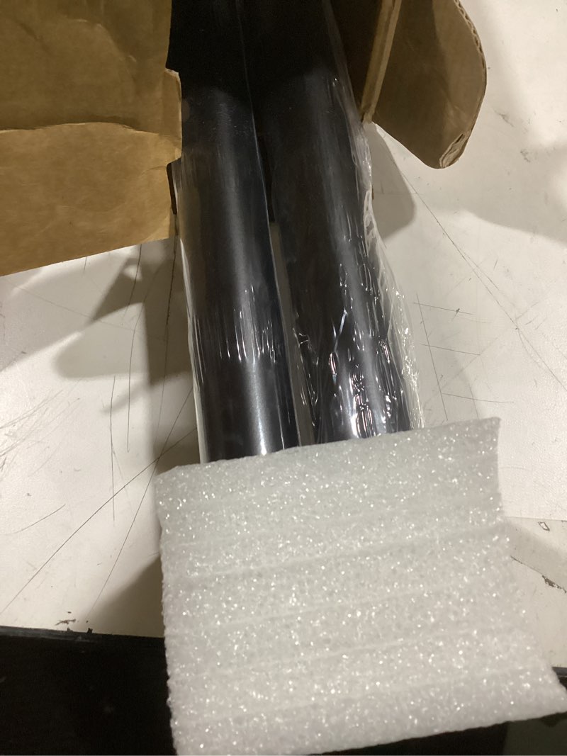 Condition photo showing New/Like New for 1 Inch Blackout Curtain Rods for Windows Patio, Adjustable Room Divider Curtain Rod Wall Mount & Ceiling Mount for Indoor & Outdoor, Black, 72" to 144"