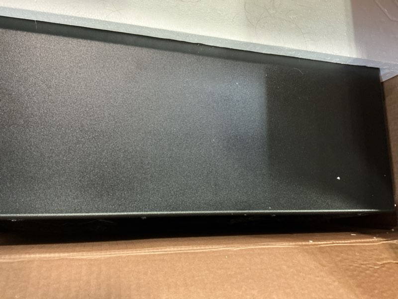 Condition photo showing Good Condition for Sweetcrispy Freestanding Electric Fireplace Heater, 26” Indoor Fireplace with 3D Flame Effect, Overheating Safe Design, Energy Saving Space Heater with 12H Timer&Remote for Living Room, Bedroom, Black Black 26"H with Single Door