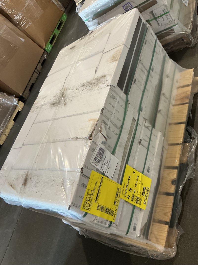 Condition photo showing New/Like New for 17fdbuwa burton walnut iii wood plank porcelain tile 6x24 (17.46 sf/bx)