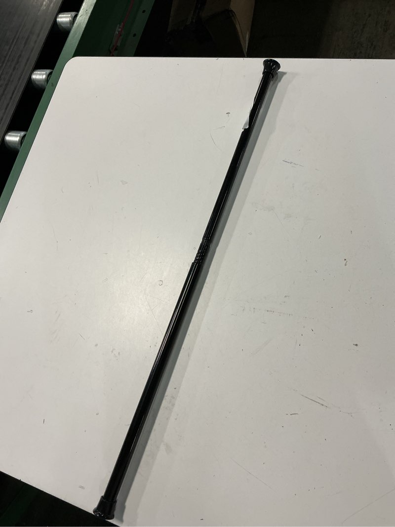 Condition photo showing As Is for Small Tension Rod 16-38inch Black Tension Curtain Rod No Drilling Spring Rods for Windows Short Tension Rod Adjustable Curtain Rod for Windows,Door,Closet,Kitchen 16" to 38"-1Pcs Black