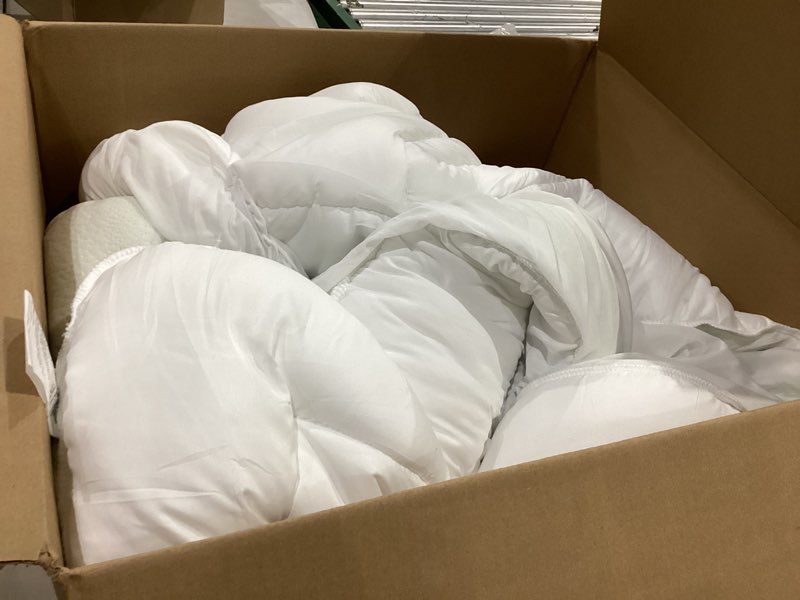 Condition photo showing Good Condition for ultra soft king size mattress topper - viscose made from bamboo pillow top mattress pad for back pain relief - naturally cooling for hot sleepers, green green king