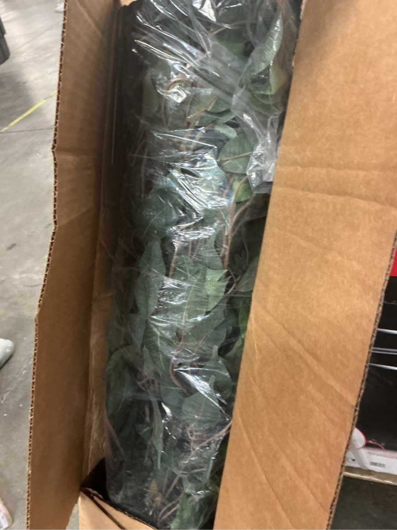 Condition photo showing Good Condition for nearly natural 5ft triple trunk artificial ficus tree with natural wood trunks, fake tree for indoor home décor, faux ficus tree with black nursery pot 5ft tree in pot