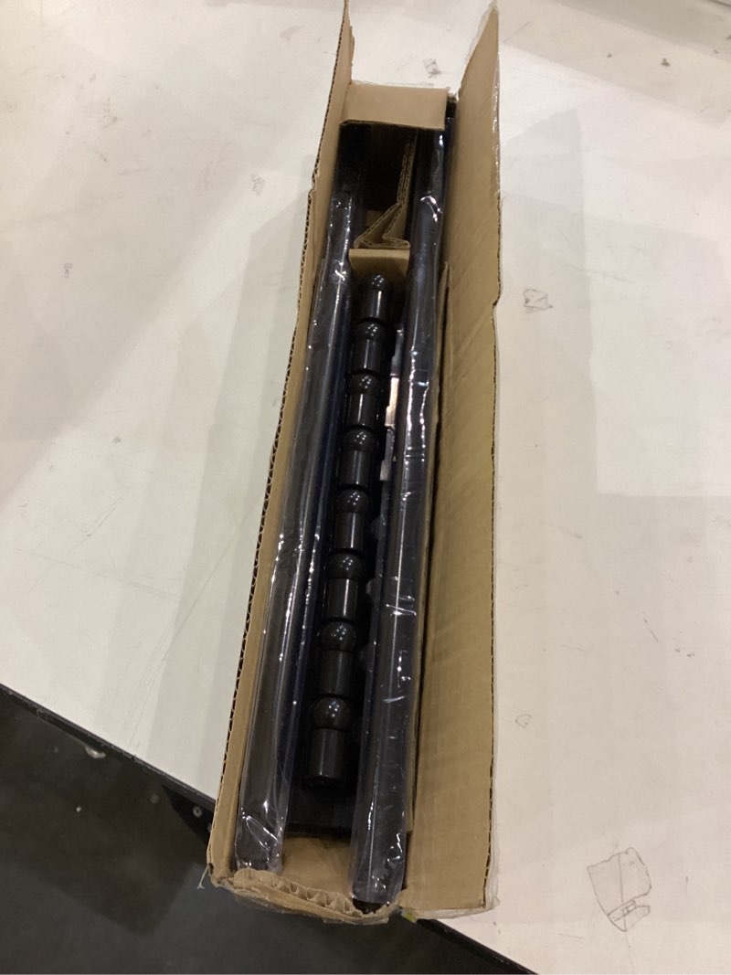 Condition photo showing New/Like New for Deconovo Adjustable No?Drill Curtain Rods 4 Pack, Magnetic Rods 16–28 Inch, Strong Grip for Sidelights & French Doors, Easy Install for Home, Office & Apartments, Black Finish Black 16-28 Inch 4 Pack