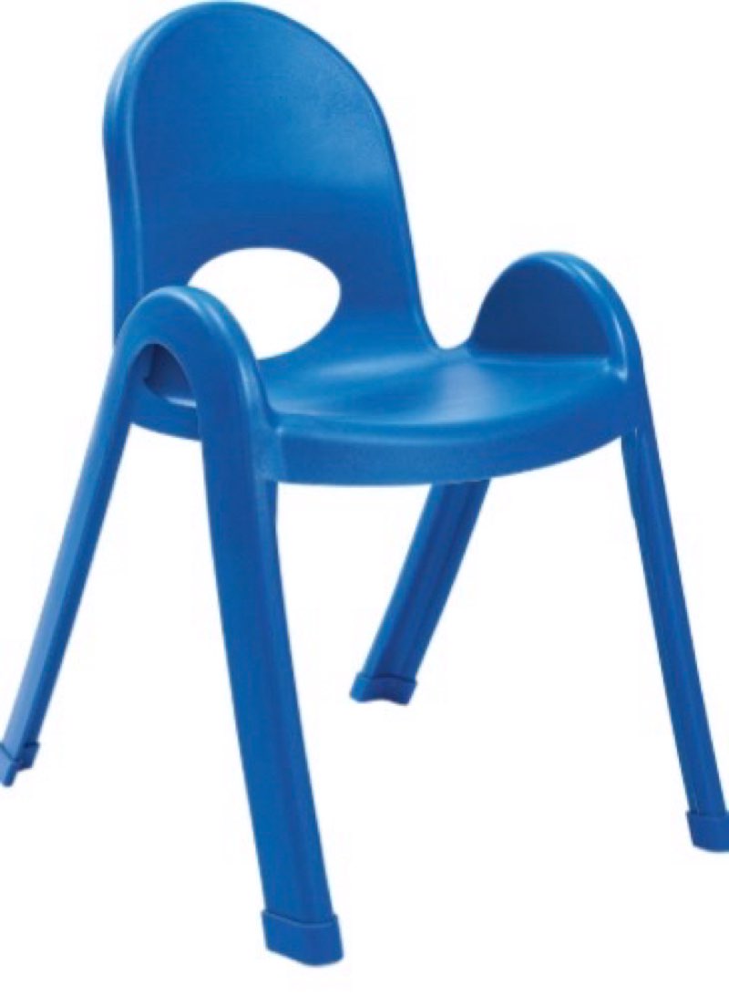 Angeles 7-Inch Value Stack Chairs Set of 4 (Candy Red) (AB7707PR4)