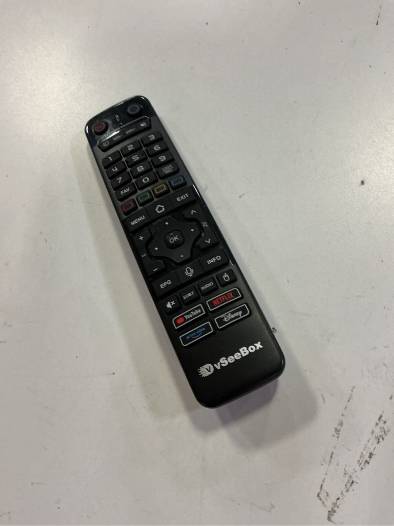 Condition photo showing As Is for replacement voice remote for vseebox v3 pro,control compatible with v5 pro / v3 plus/v3 pro / v2 pro / v1 pro/v1 max/elite/max for vseebox remote
