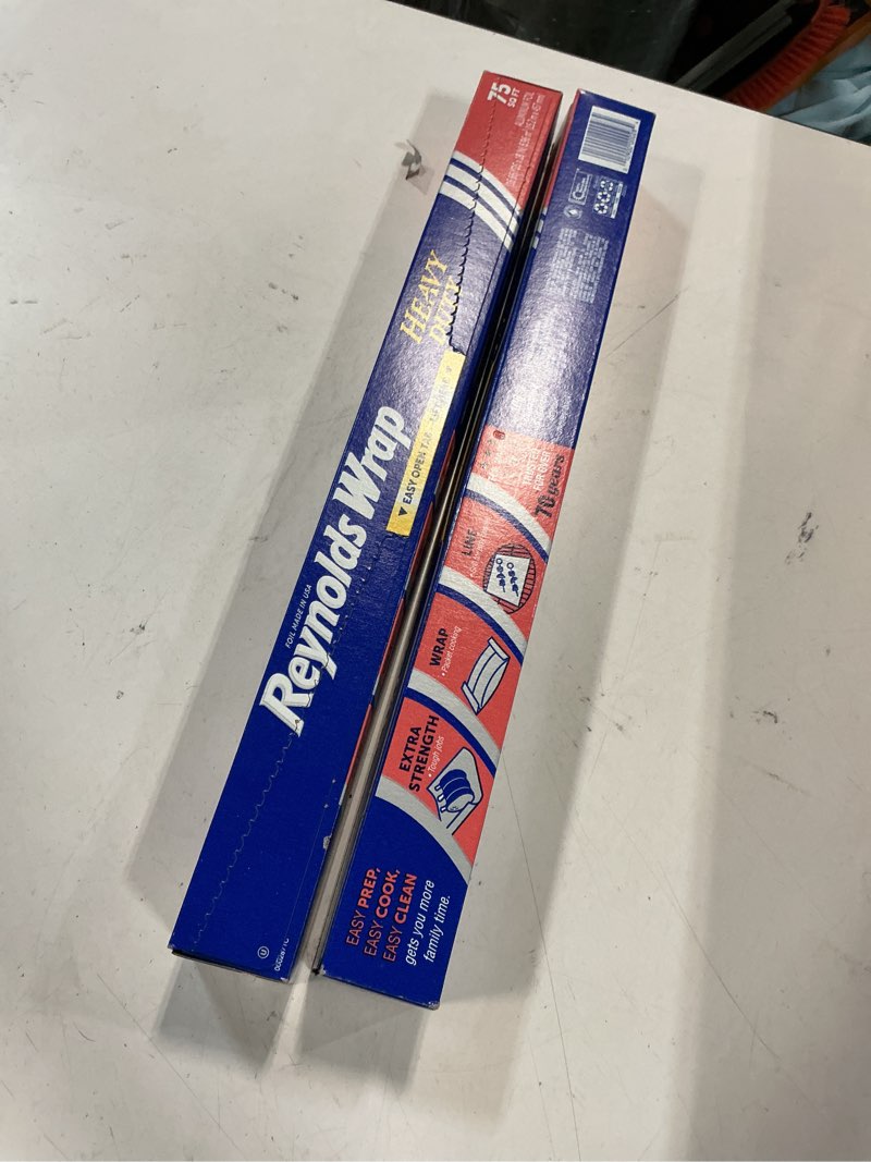 Condition photo showing New/Like New for Reynolds Wrap Heavy Duty Aluminum Foil, 18 Inch Width, 75 Square Feet 75 Sq Ft 2  pcs  