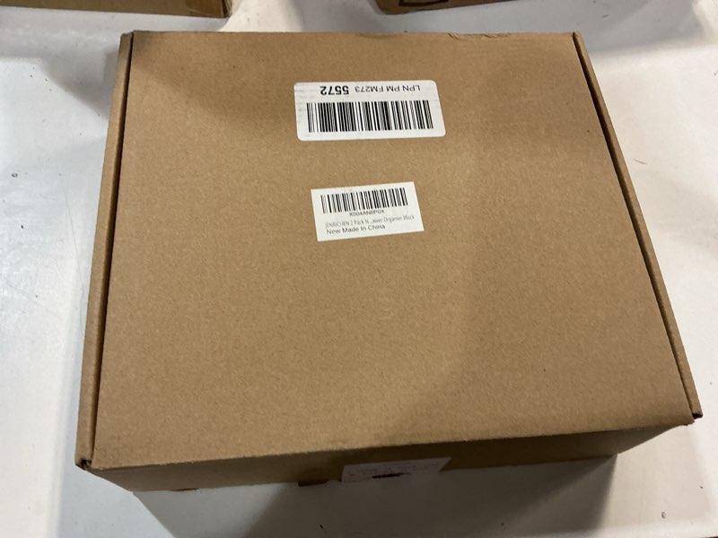 Condition photo showing New/Like New for 2 Pack Under Desk Drawer Slide Out, Self Adhesive Under Desk Drawers Large 9.5" and Small 8.3" Under Table Hidden Storage Drawer Stick on Drawers Desk Accessories & Workspace Organziers Black 9.5" and 7" Black