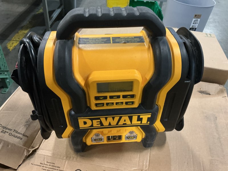 Condition photo showing Good Condition for DEWALT 2000 Peak Amp Jump Starter and Professional Power Station