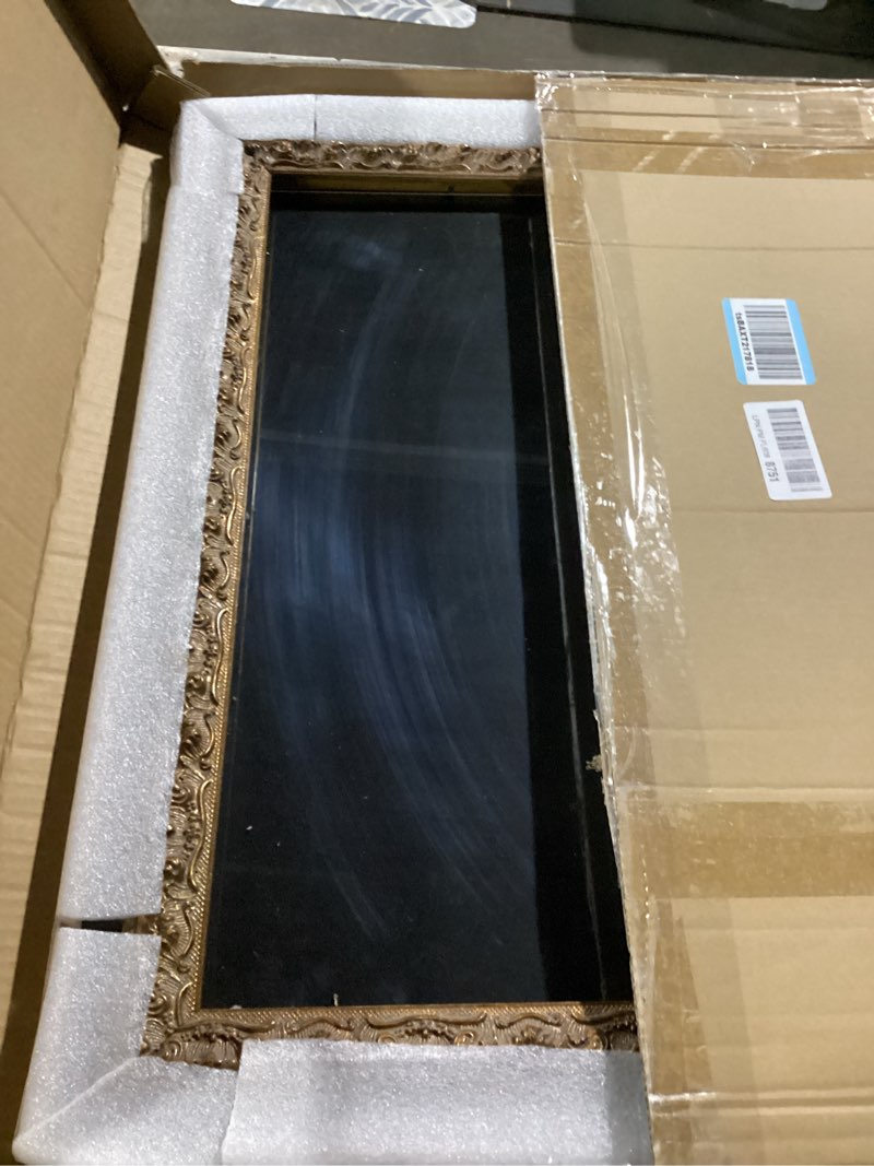 Condition photo showing Good Condition for Black and Gold A2 Picture Frame: Wooden Frames for 16.5x23.4 Pictures Artwork Vertical/Horizontal Display, Wall Hanging Frame A2 with Glass and BacK A2 Black-w23