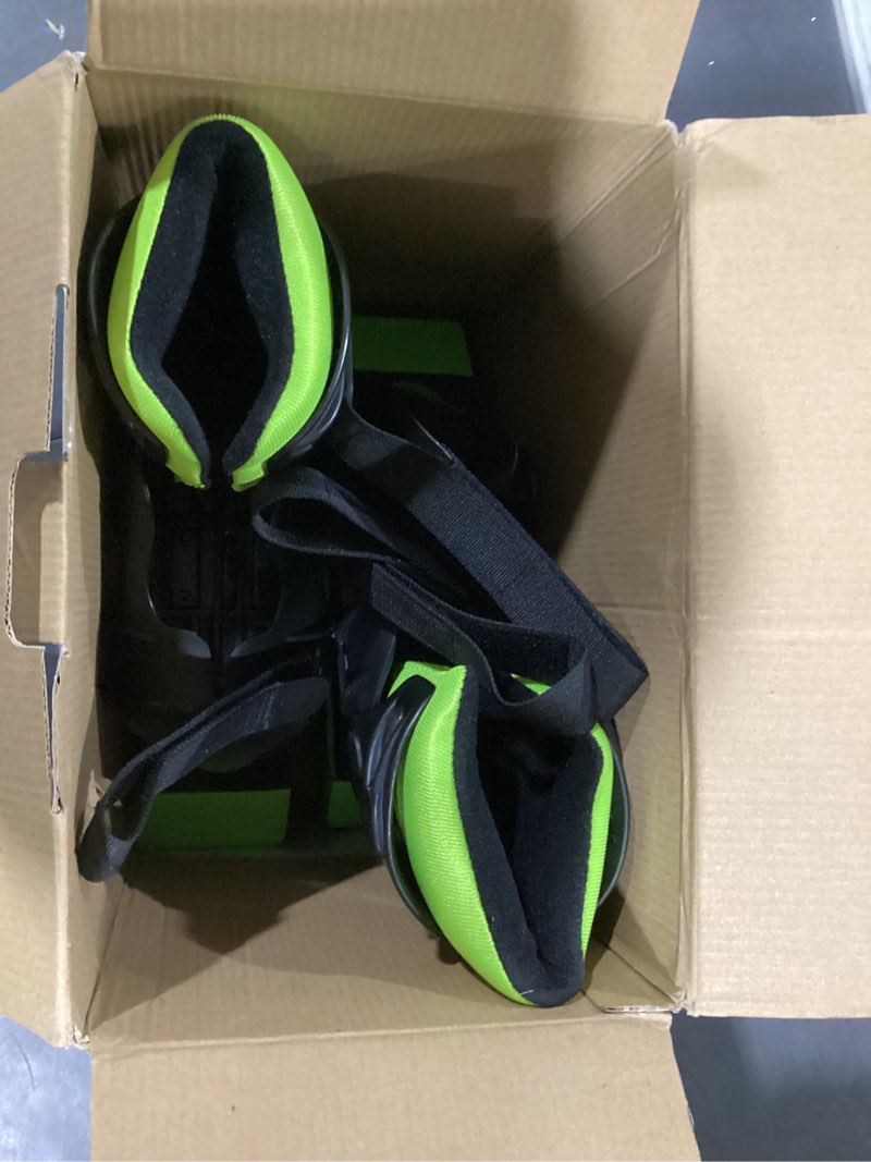 Condition photo showing Good Condition for new bounce jumping shoes - kangaroo jumping shoes for kids - exercise moon shoes - bouncy shoes for ages 8-12 - size 1-6 (32-38 eu) green
