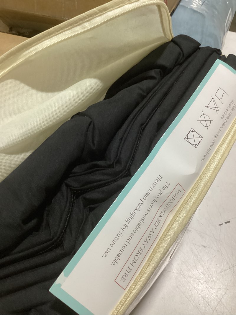 Condition photo showing Good Condition for 40x10ft black backdrop curtains for party, 8 panels 5x10ft thick polyester backdrop drapes, wrinkle resistant photography background drapes for wedding birthday home decoration w5' x h10'(8 panels) black