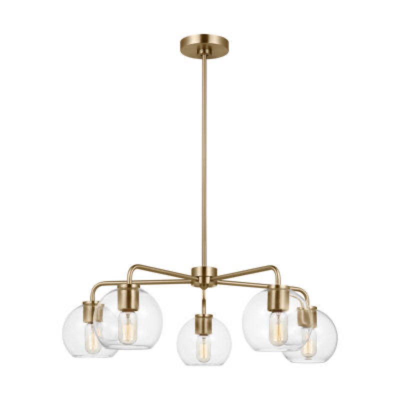 Childerley 5 - Light Sputnik Linear Chandelier