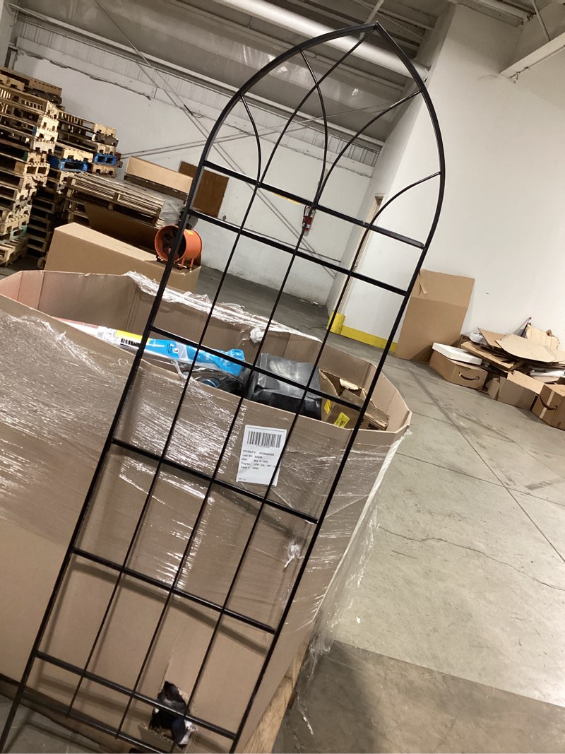 Condition photo showing Good Condition for h potter trellis – gothic black garden trellis for climbing plants