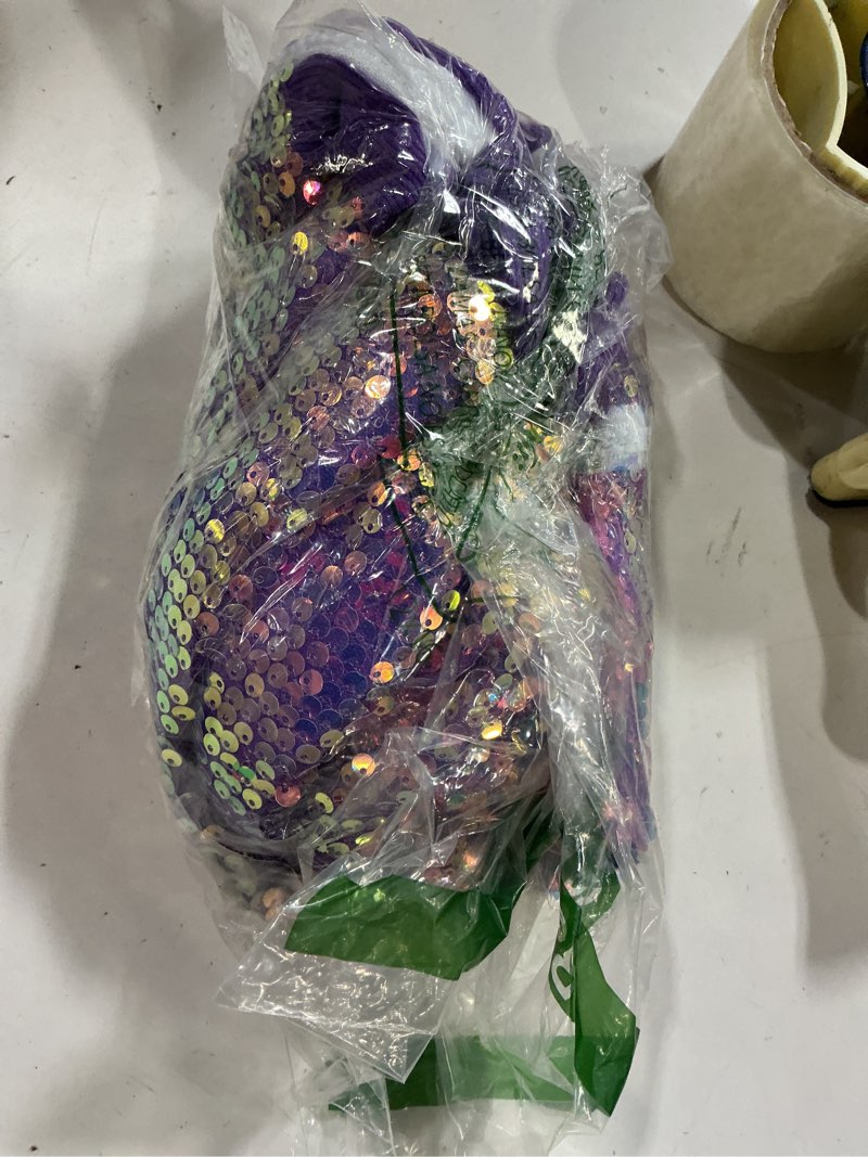 Condition photo showing Good Condition for Girls' Ombre Sequin Bomber Jacket with Pockets Lightweight Sparkle Long Sleeve Zipper Gradient Jackets for Kid( 6-7 Y) 