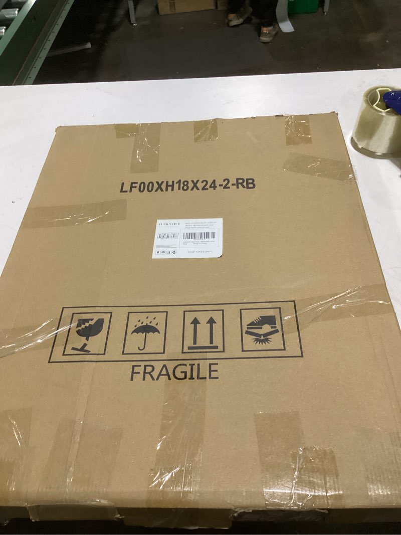 Condition photo showing As Is for LUCKYLIFE 18x24 Frame in Rustic Brown, Gallery Frame for Wall Mounting, 2 Pack Brown 18x24