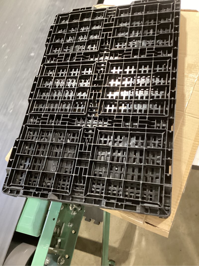 Condition photo showing Good Condition for collapsible storage bin containe?52 liter transferheavy duty plastic storage box ,milk crates heavy duty transit storage of various items black (1)