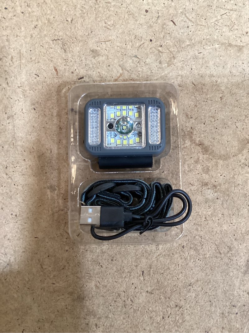Condition photo showing New/Like New for running light with hand gesture, running lights for runners with 6 lighting modes, usb-c rechargeable clip on light, waterproof led flashlight, walking lights for night walking (magnetic clip on)