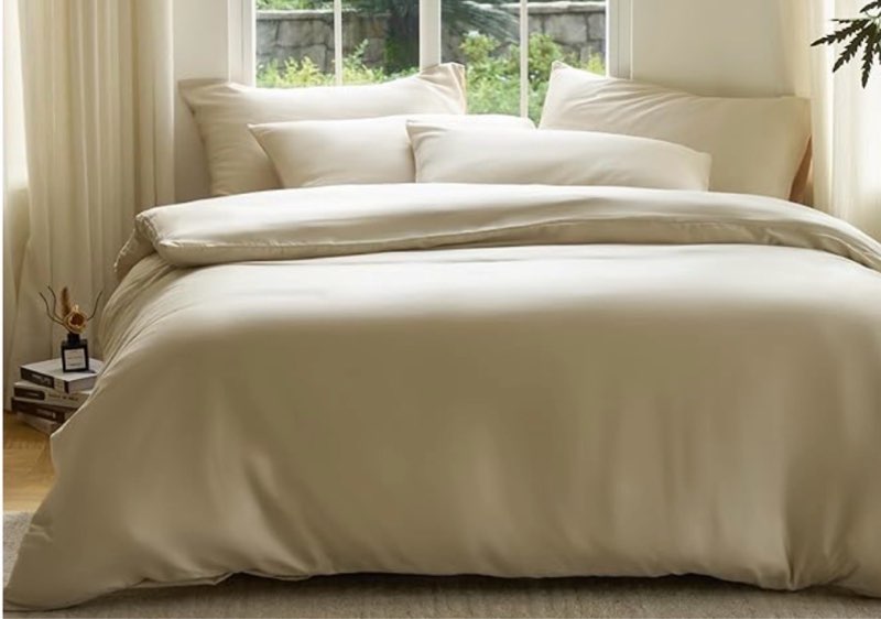 quince, european bamboo duvet cover (twin)sand