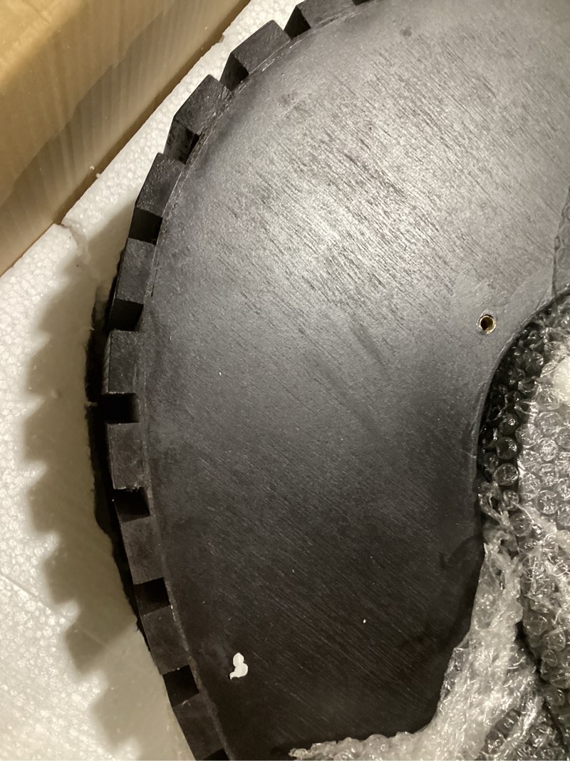 Condition photo showing As Is for similar black oval coffee table