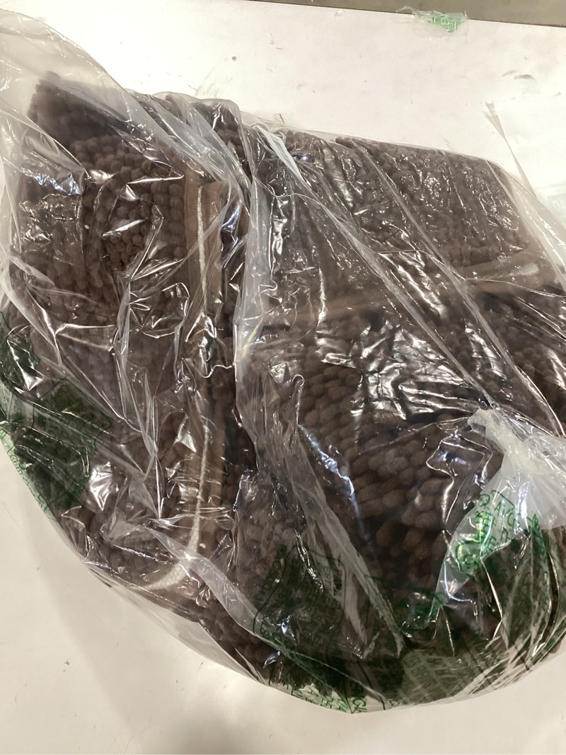 OLANLY Bathroom Rugs Sets 3 Piece, Soft Absorbent Chenille Bath Mats and U-Shaped Contour Toilet Rug