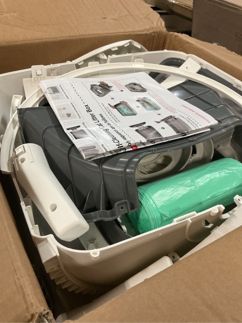 Condition photo showing Good Condition for automatic cat litter box self cleaning - app control, cat toilet records, suitable for medium cats and kittens, anti-pinch safety, low noise operation?assembly required?- white