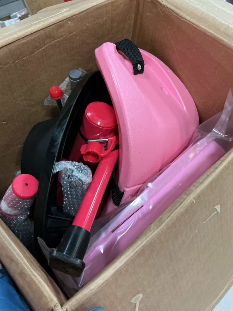 Condition photo showing Good Condition for radio flyer 4-in-1 pedal & push stroll ’n trike, ages 1-5, toddler tricycle & stroller, high-density foam tires, parent push handle, uv canopy, removable tray, headrest & seatbelt, stroller tricycle pink