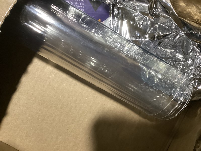 Condition photo showing Good Condition for clear plastic dining room table protector tablecloth desk pad mat 36x50 inch wooden furniture coffee end office conference dinner table top protection countertop cover waterproof rectangular pvc vinyl clear 36"x50"