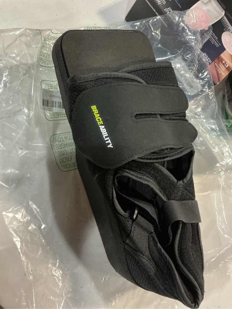 Condition photo showing Good Condition for estinko forefoot offloading post op shoe-wedge post op shoe ortho wedge healing shoe non weight bearing offloading shoe for broken toe, bunion, hammer toe, diabetic foot ulcer for men and women, xl x-large forefoot post op shoe * 1pc