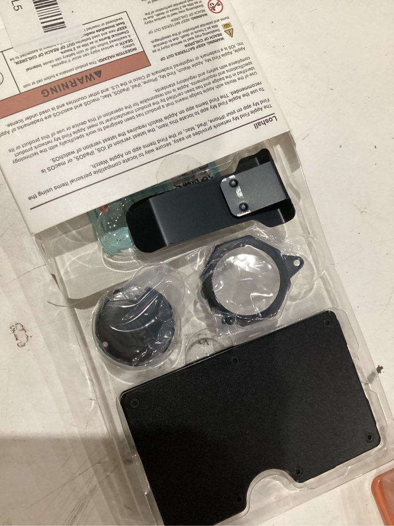 Condition photo showing Good Condition for wallet for men - air tags metal wallet work with apple find my(ios only), mens wallet with removable money clip, rfid blocking credit card holders, slim wallet tracker(air tags included)