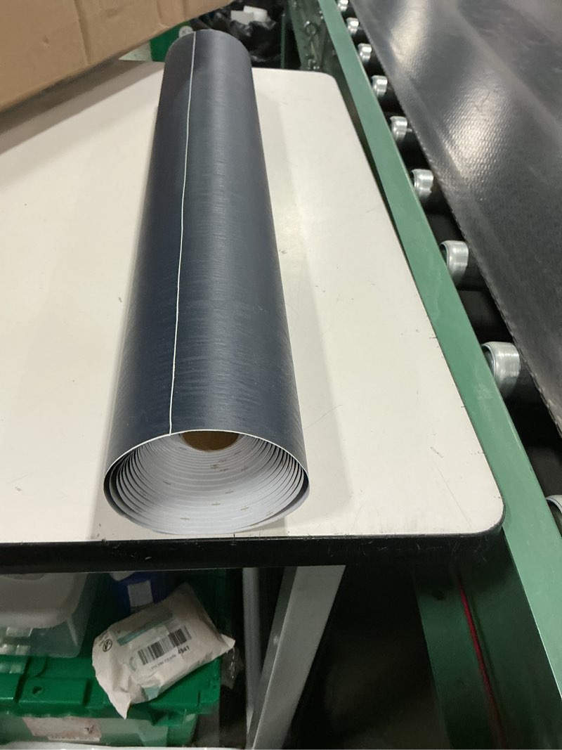 Condition photo showing Good Condition for Livelynine Dark Grey Peel and Stick Wallpaper for Bathroom Renter Friendly Cabinet Vinyl Wrap for Kitchen Countertop Covers Waterproof Gray Contact Paper for Cabinets Desk Wallpaper 15.8x78.8 Inch