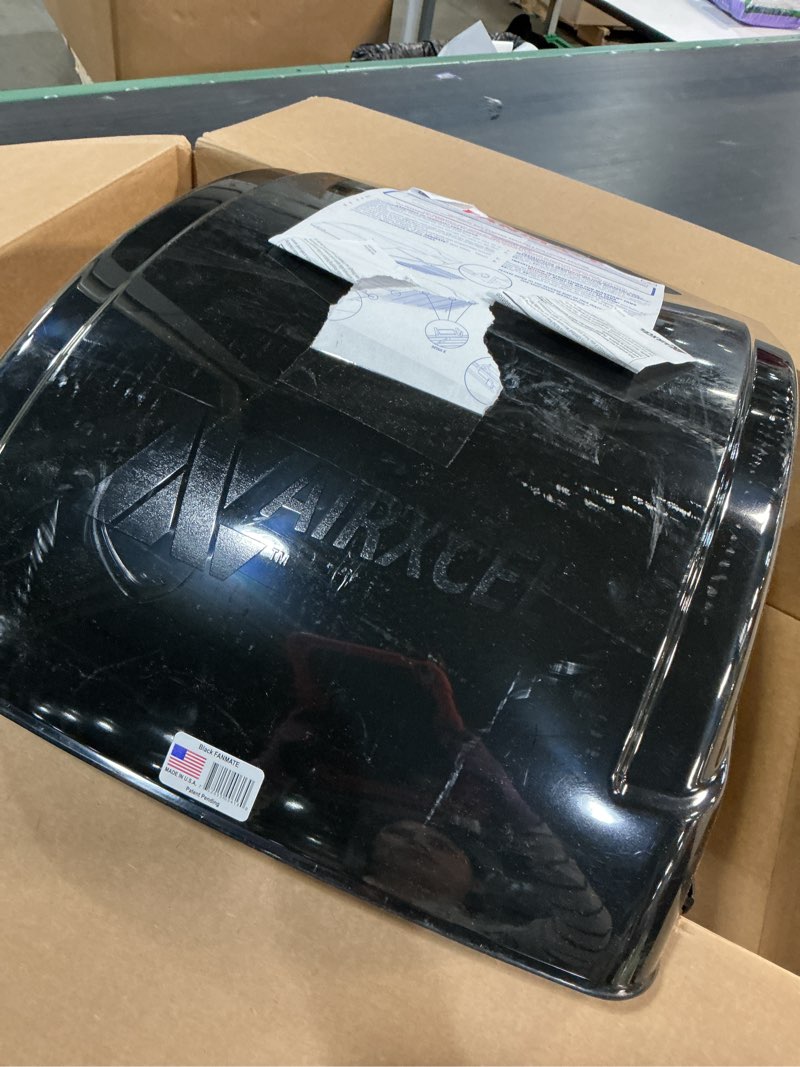 Condition photo showing As Is for maxxair 00-955002 black fanmate cover with ez clip hardware