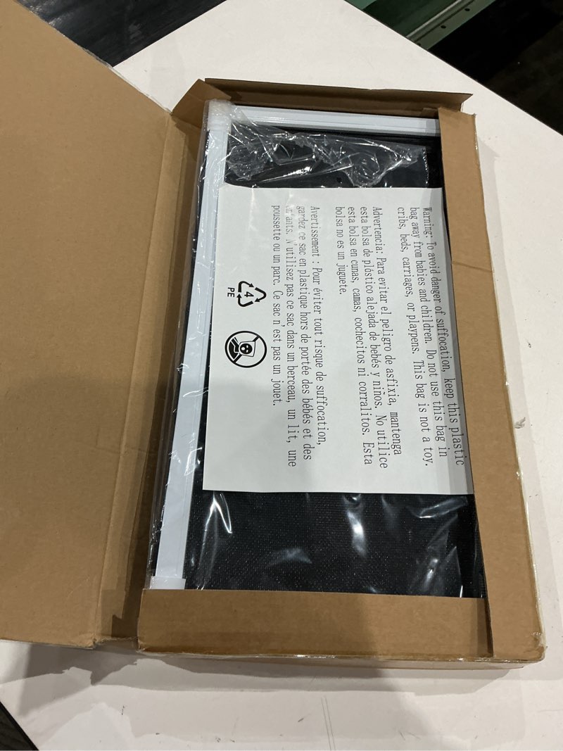 Condition photo showing Good Condition for paramondo expandable window screen, horizontal (10" h x 19.6" - 36" w, 2 pack) adjustable window screens, replacement window screens for house windows small (10" h x 19.6"-36" w, 2 pack) white frame + black mesh