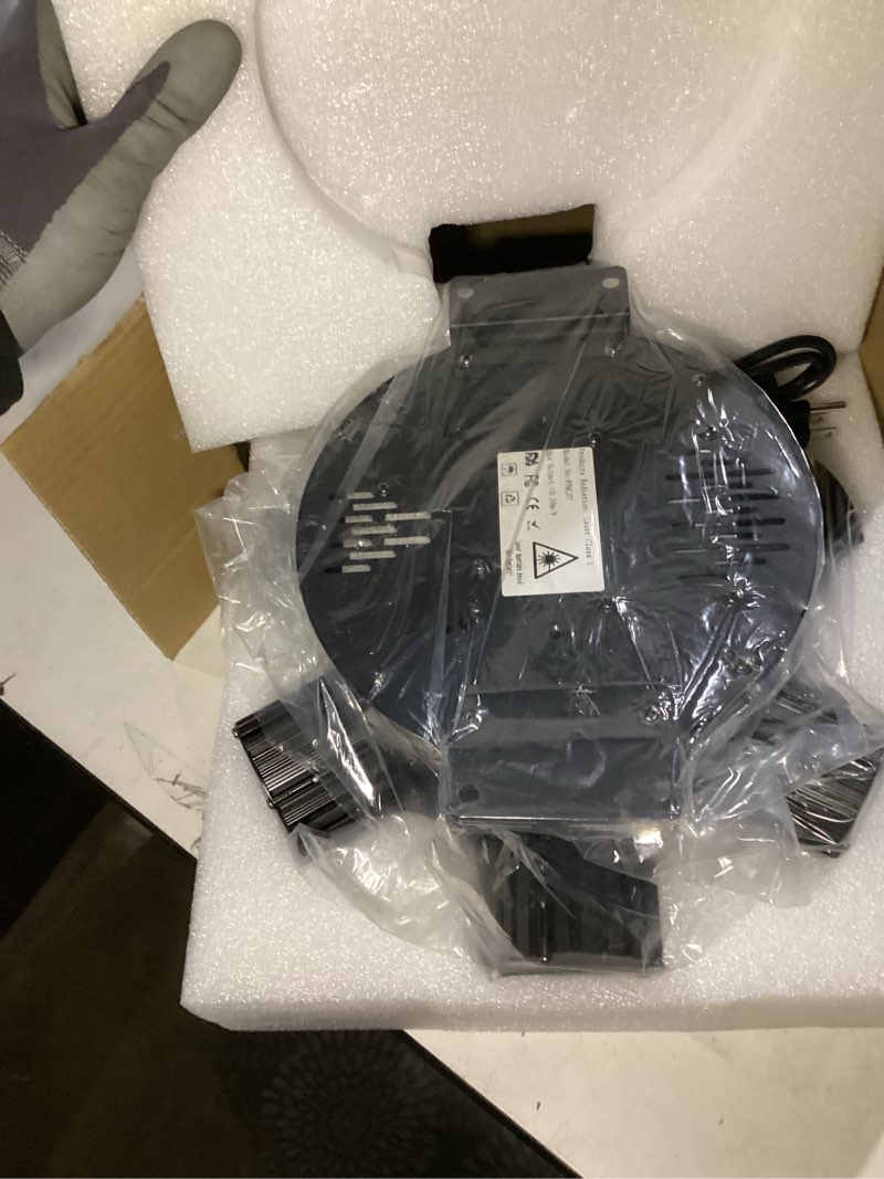 Condition photo showing Good Condition for Moving Head DJ Lights, 150W Quality Metal Construction 6 Arms Disco Stage Light with RGBW 4-in-1 LED, DMX-512 & Sound Activation & Remote Control, Laser Party Lights for Bar, Wedding, Club Live House