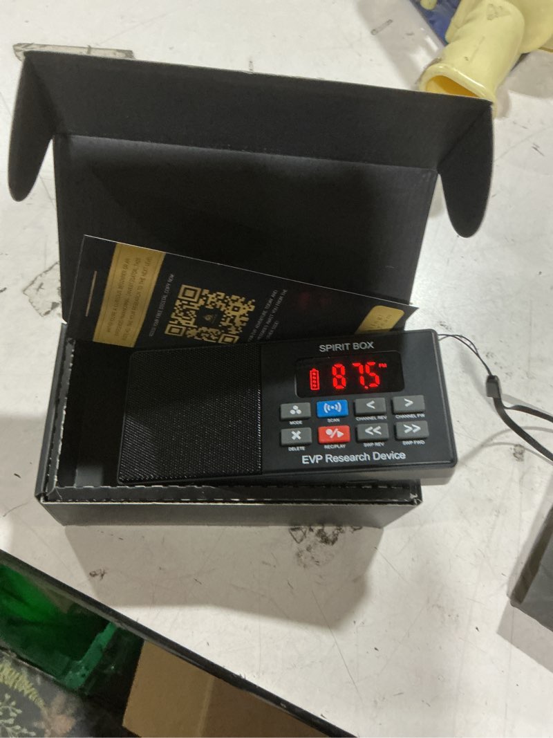 Condition photo showing Good Condition for spirit box kit – compact ghost hunting equipment with fast sweep & 6+ hours use of evp recording, 32gb card included