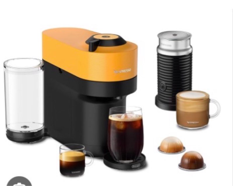 Nespresso Vertuo POP+ by Breville,  black & yellow 