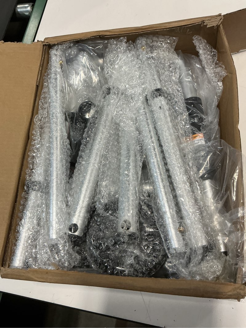 Condition photo showing New/Like New for folding walkers for seniors with 2 skis and 5" wheels, lightweight adult rolling walker, supports up to 350 pounds, adjustable height, aluminum standard walker, silver silver walker with skis