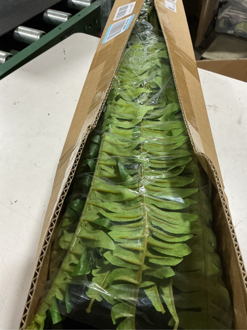 Condition photo showing Good Condition for forest prince 45" fake ferns, realistic large artificial bush plants, 2 artificial boston ferns with 59 fronds for outdoors planter indoor home garden porch decor