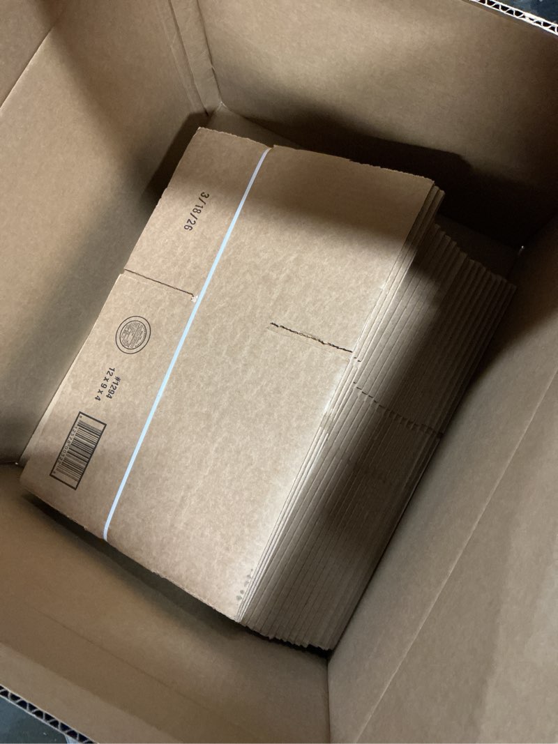Condition photo showing Good Condition for box usa shipping boxes medium 12"l x 9"w x 4"h 25-pack - corrugated cardboard box for moving, mailing, packing, packaging and storage 12x9x4" (25-pack)