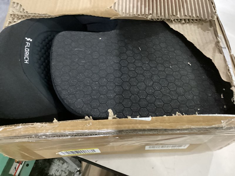 Condition photo showing Good Condition for florich 3 pcs seat cushion for carseat lumbar support pillow car neck headrest pillows memory foam gel memory foam massage point seat pads pressure relief back cushion for office chair(black) black cushion+lumbar+headrest-gel
