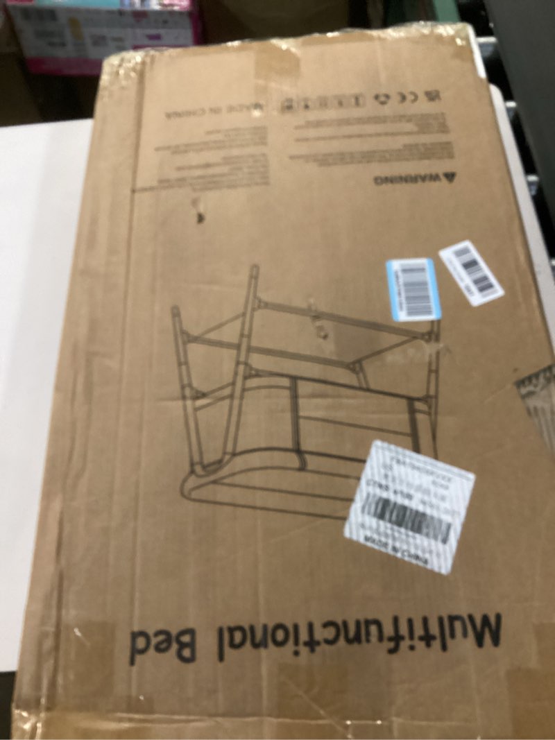 Condition photo showing New/Like New for Baby Bassinet, 3 in 1 Bedside Bassinet Sleeper for Newborn, Portable Baby Crib with 4 Detachable Wheels & Adjustable Height, Breathable Mesh & Mattress, Mosquito Net& Storage Basket (Khaki)