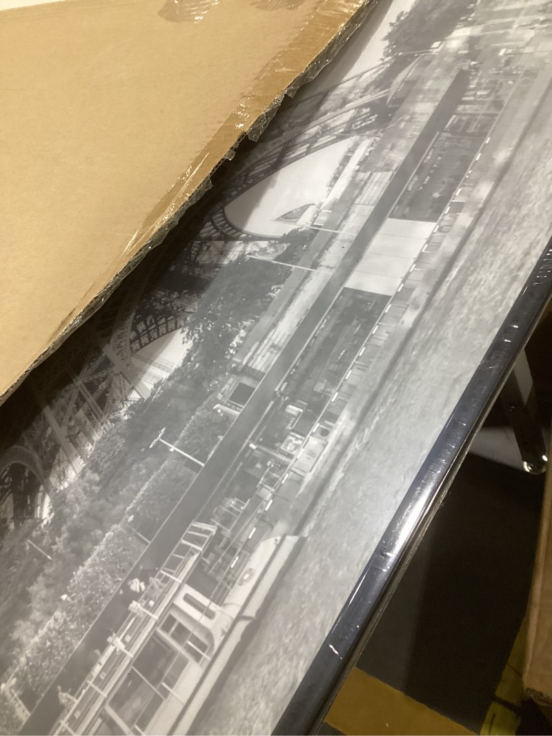 Condition photo showing As Is for upsimples 24x36 Poster Frame Black 3 Pack, Scratch-Proof Picture Frames 24 x 36 for Photo Gallery - Slide-In Strips, Horizontal or Vertical Wall Mounting Black 24x36