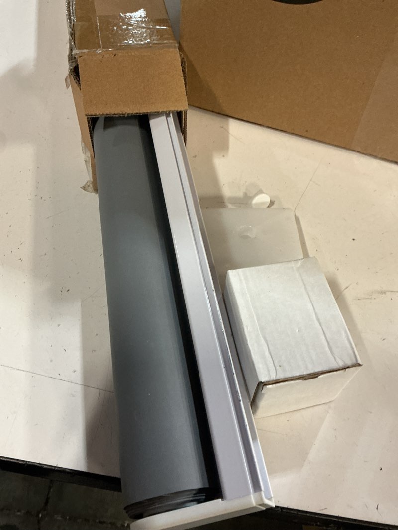 Condition photo showing Good Condition for cordless roller shades blackout blinds for windows room darkening rolled up shades with spring system, uv protection window shades door blinds for home and office (grey, 30" w x 72" h) grey 30"w x 72"h