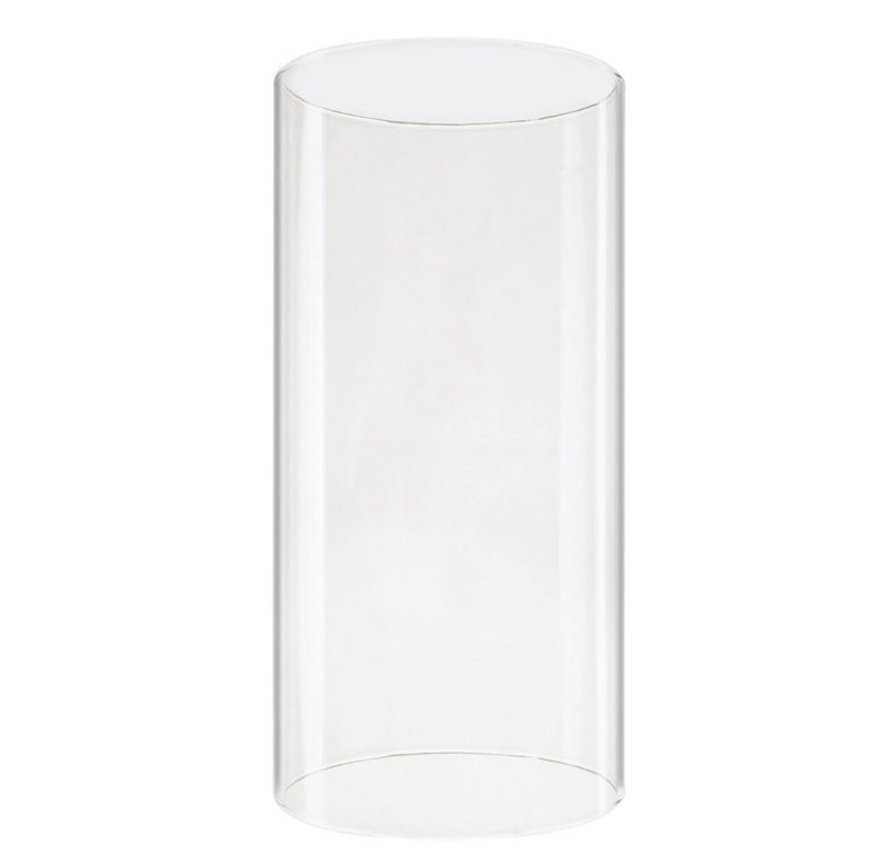 (Similar to the image)(Unknown Size)CYS EXCEL D-3\" H-6\" Glass Open Ended Hurricane Candleholder Bottomless Cylinder Sleeve Clear Chimney Shade Tube Cover, 1 Piece