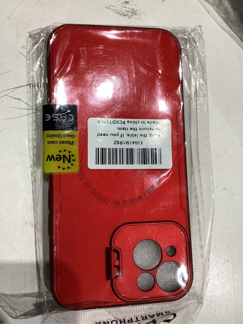 Condition photo showing Good Condition for iPhone 15 Plus Case Cover: Apple iPhone 15 Plus Case Cover Shockproof Full Protector with Phone Holder Design & Precise Cutout Wireless Charging Unaffected (Black)