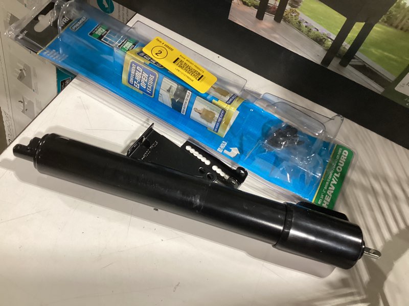 Condition photo showing Good Condition for heavy duty pneumatic screen and storm door closer with ez-hold, black