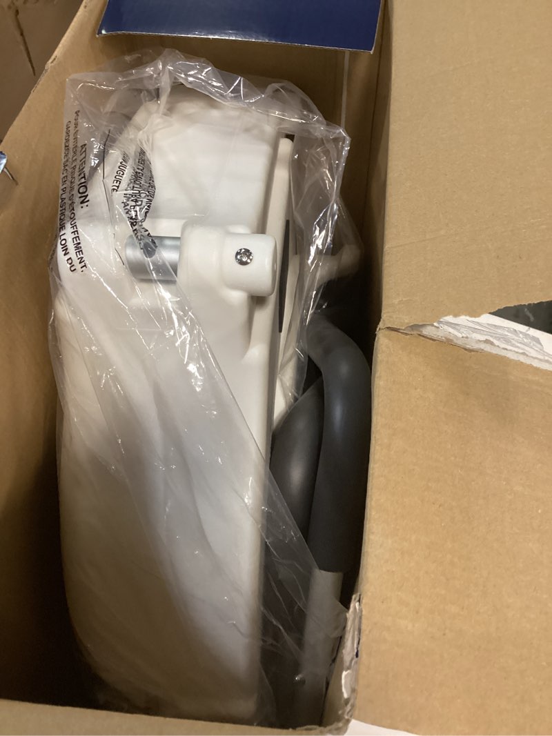 Condition photo showing Good Condition for drive medical 2-in-1 raised toilet seat with removable padded arms - elevated bathroom safety support - secure locking attachment - easy height assistance - durable construction, standard toilets