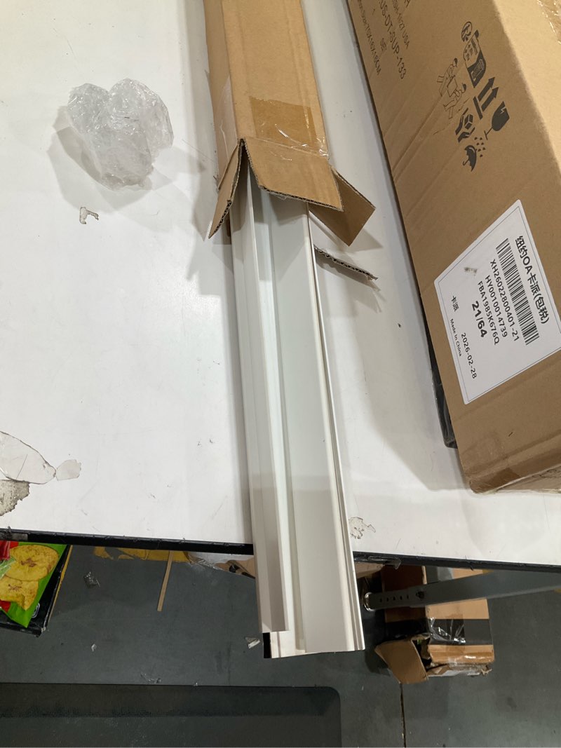 Condition photo showing Good Condition for 1-3/4 x 32 adjustable double bubble door sweep bottom of door, under doors seal for exterior doors, energy efficient draft stopper, slide to install, blocks dust/insects/noise(white) 32 inch white 1
