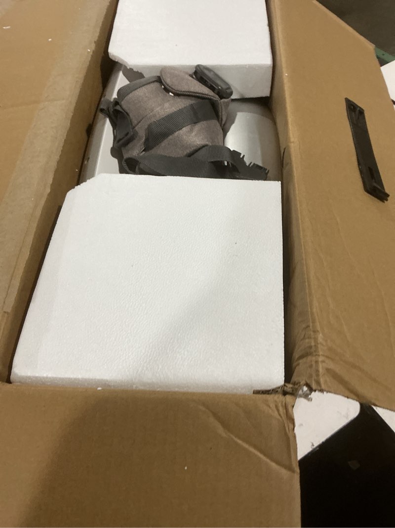 Condition photo showing As Is for uppababy mamaroo smart swing – customizable soothing modes with motionsync technology – infant recline + bluetooth enabled – included newborn insert – wells (dark taupe mélange)